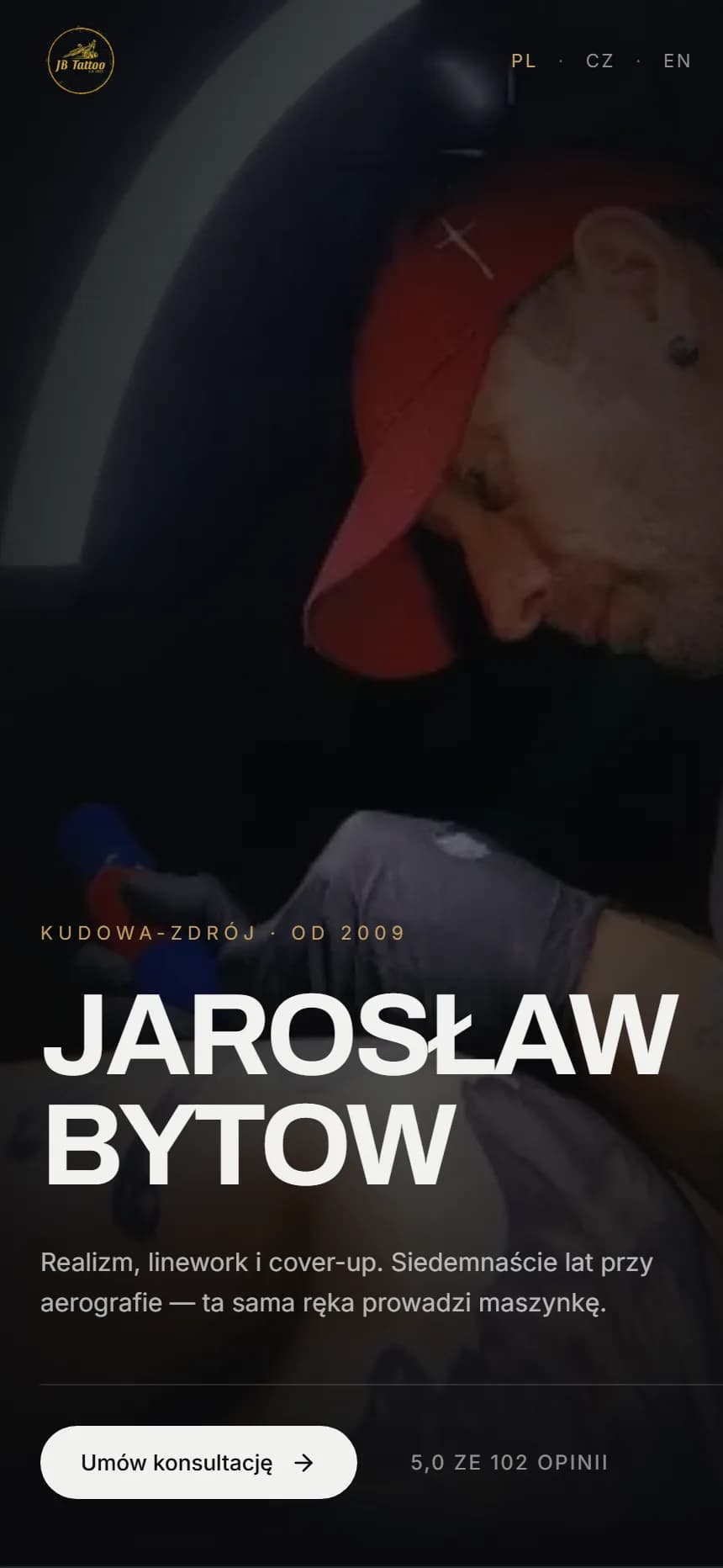 JB Tattoo, zrzut ekranu produktu